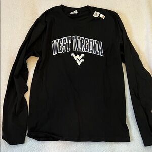 West Virginia University (WVU) Black Long Sleeve Shirt (Men’s S) et